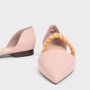 Charles & Keith Braided-Strap Mary Jane Flats